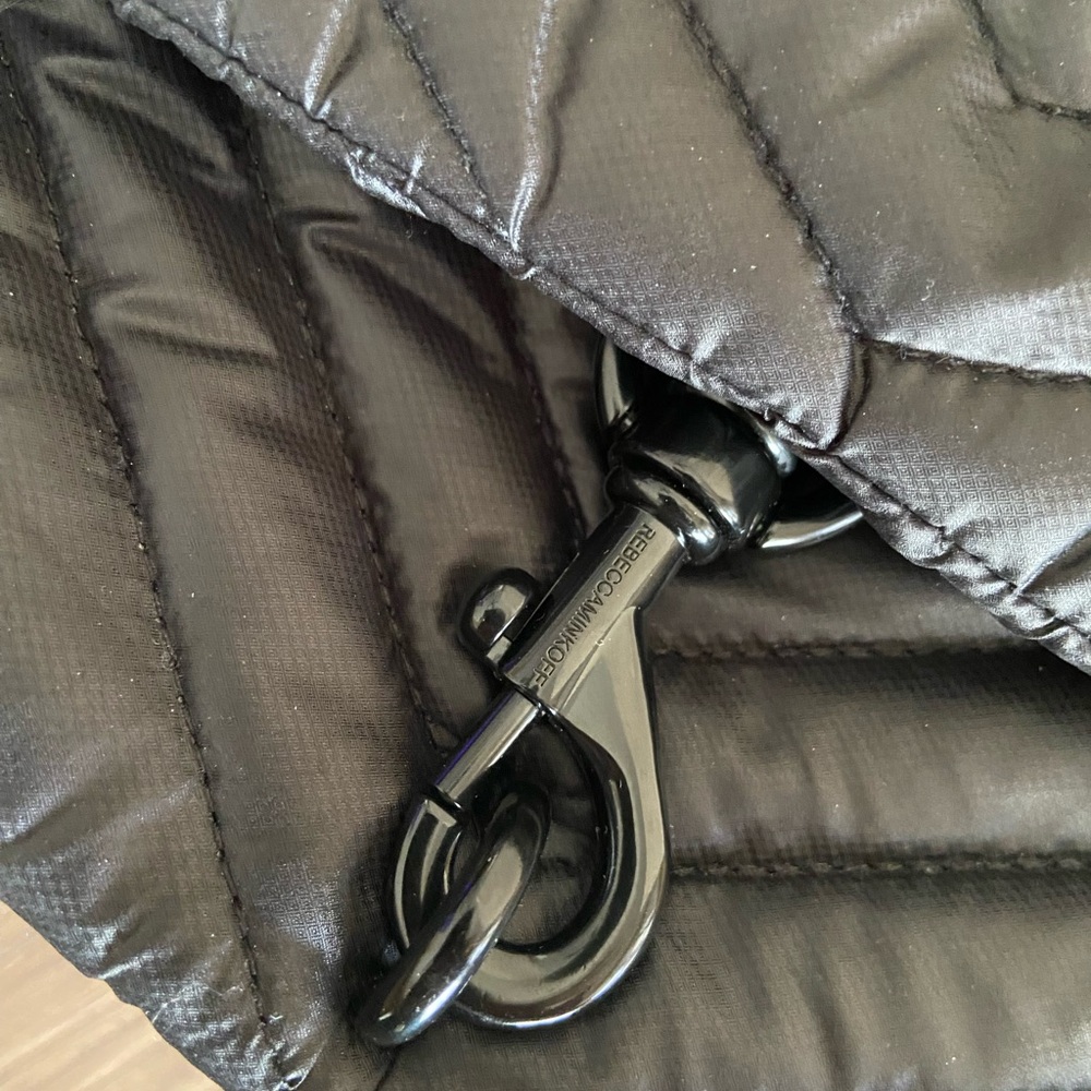 Rebecca Minkoff Black Quilted Chevron Flap Crossbody - Picture 3 of 16